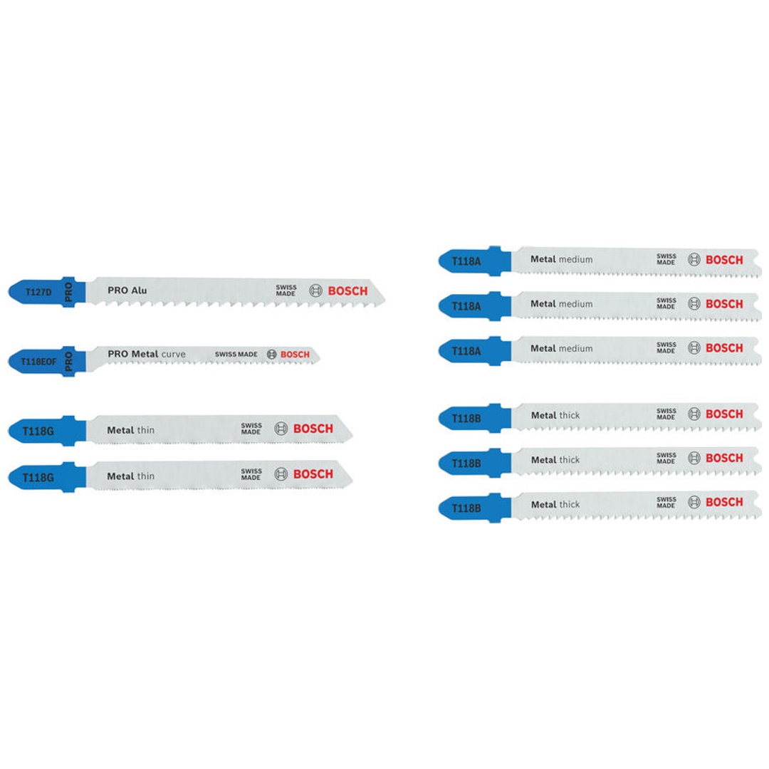 Bosch Stichsägeblatt Set Metal Advanced, 10-tlg.