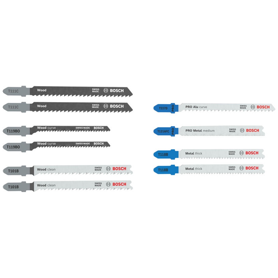 Bosch Stichsägeblatt Set Wood and Metal Advanced, 10-tlg.