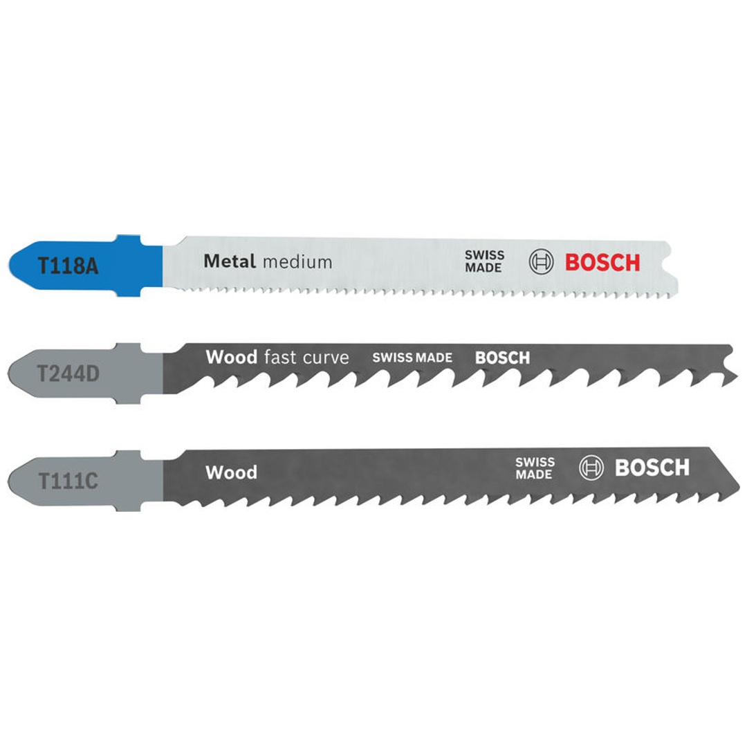 Bosch Stichsägeblatt Set Wood and Metal Basic, 3-tlg.