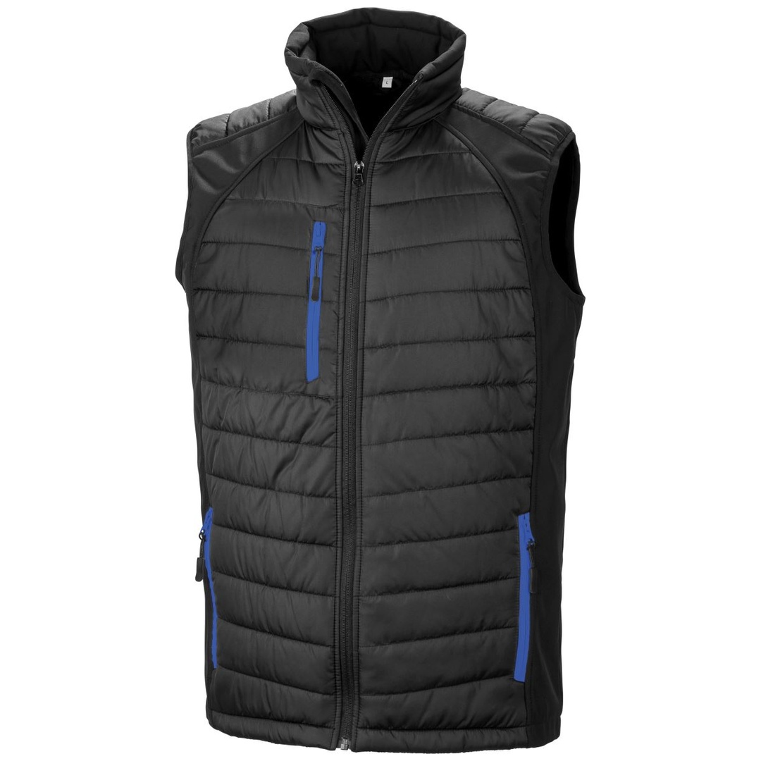 Result Core Cotton Classics-30.238X Hybrid Gilet Compass Gr. M black/royal