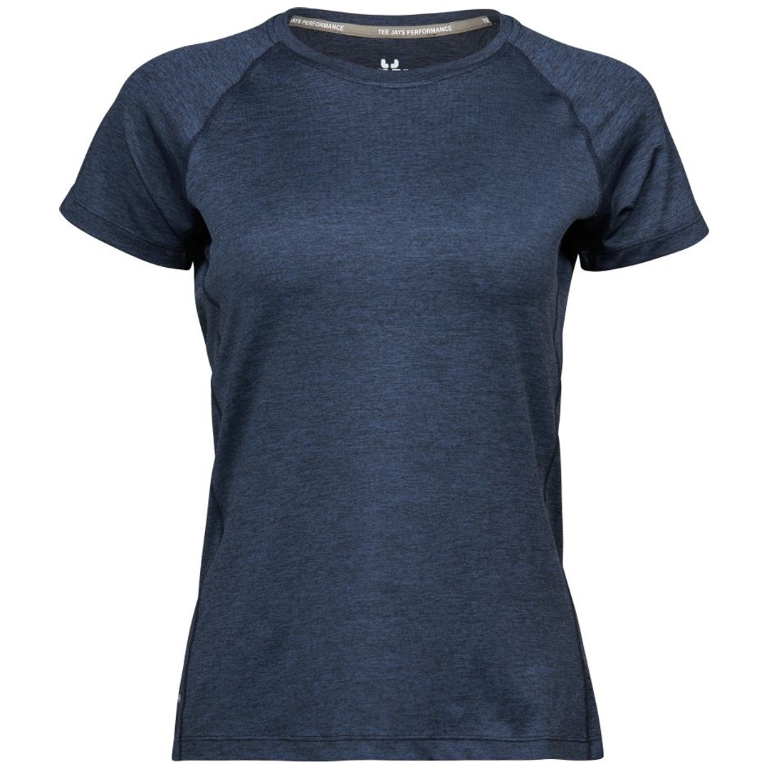 TEE JAYS Damen CoolDry Sport T-Shirt 18.7021 Gr. L navy melange