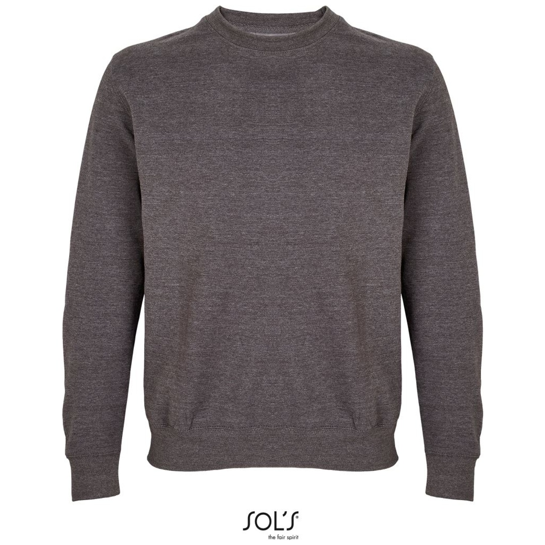 SOLs Collection Cotton Classics-25.3814 Unisex Sweater Gr. L charcoal melange