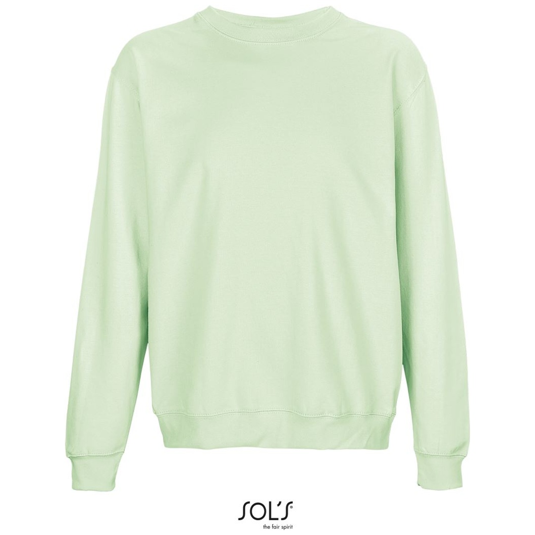 SOLs Collection Cotton Classics-25.3814 Unisex Sweater Gr. XS creamy green