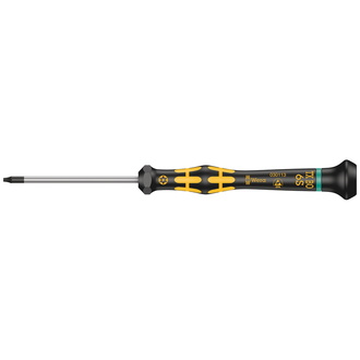 Wera 1567 TX BO ESD Kraftform Micro Schraubendreher mit Bohrung im TX Profil, TX 6 BO x 60 mm