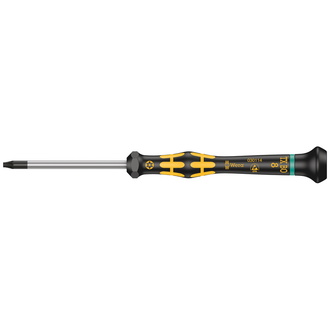 Wera 1567 TX BO ESD Kraftform Micro Schraubendreher mit Bohrung im TX Profil, TX 8 BO x 60 mm