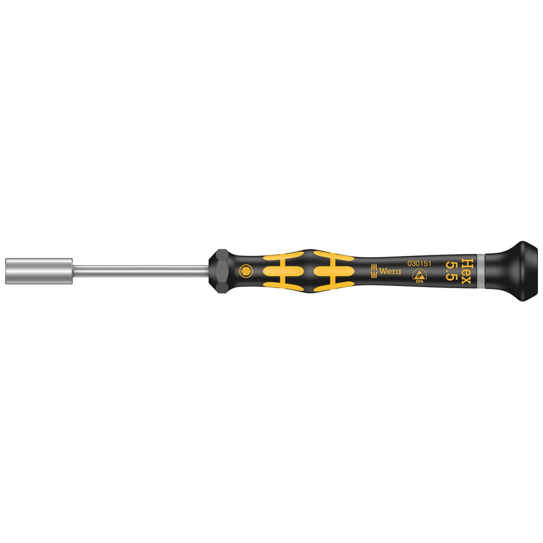 Wera 1569 ESD Kraftform Micro Steckschlüssel, 5,5 x 60 mm