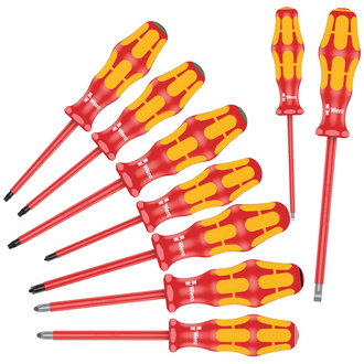 Wera 160 i/162 i/167 i/9 Schraubendrehersatz Kraftform Plus Serie 100, 9-tlg.