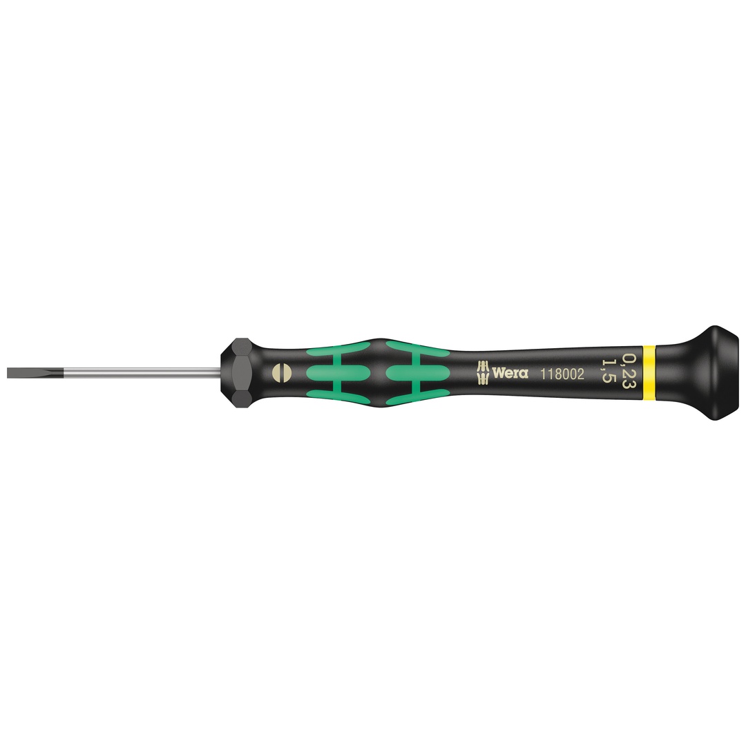 Wera 2035 Elektronik-Schlitzschraubendreher, 0,23 x 1,5 x 40 mm