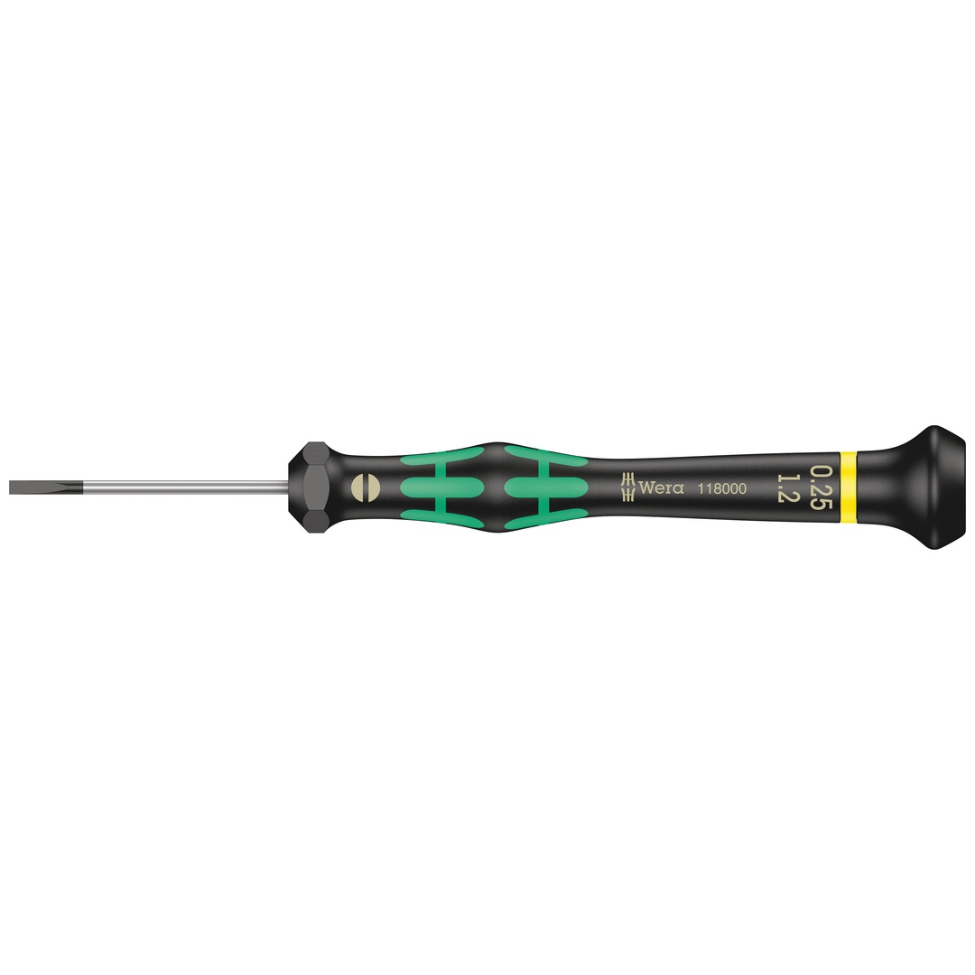 Wera 2035 Elektronik-Schlitzschraubendreher, 0,25 x 1,2 x 40 mm