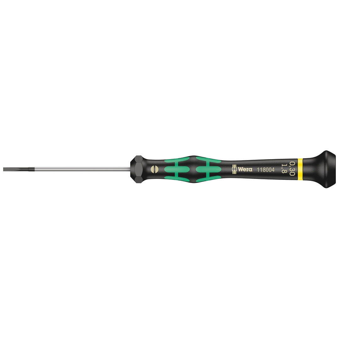 Wera 2035 Elektronik-Schlitzschraubendreher, 0,30 x 1,8 x 60 mm