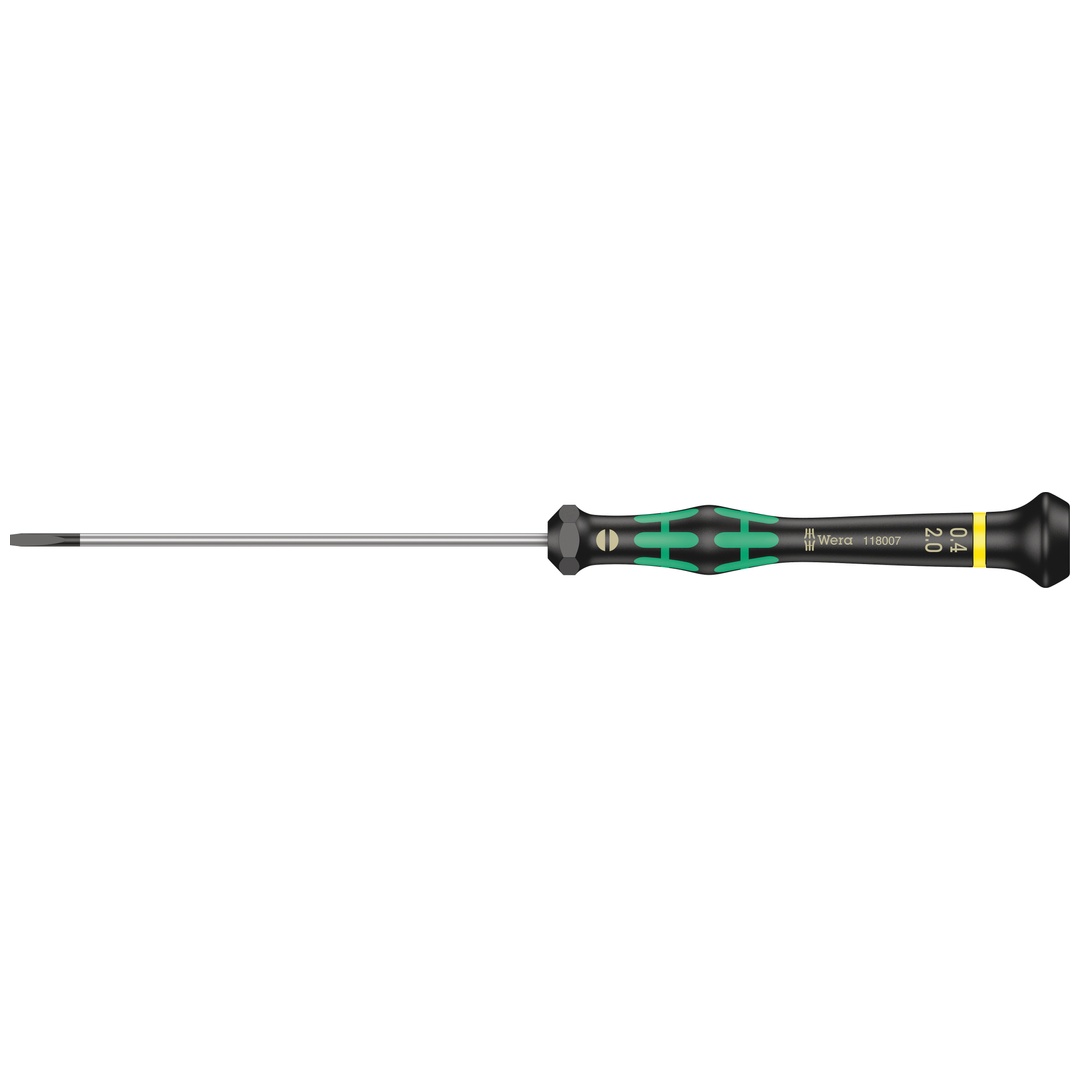 Wera 2035 Elektronik-Schlitzschraubendreher, 0,40 x 2 x 100 mm