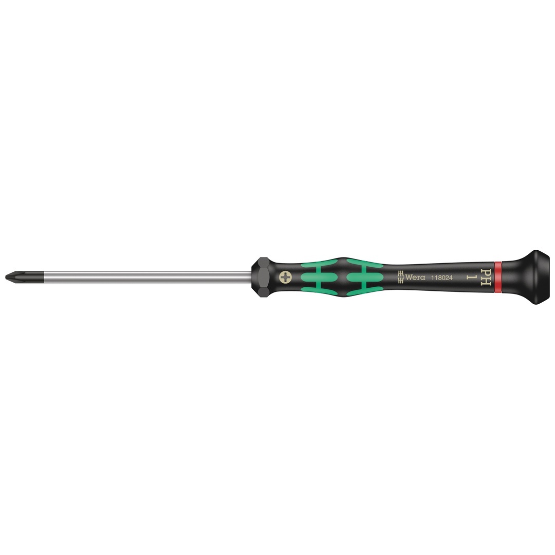 Wera 2050 PH Elektronik-Kreuzschlitzschraubendreher, PH 1 x 80 mm