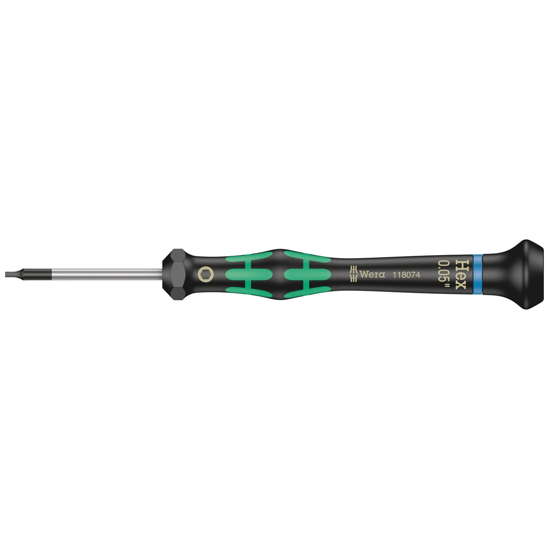 Wera 2054 Elektronik-Sechskantschraubendreher, 3 x 60 mm