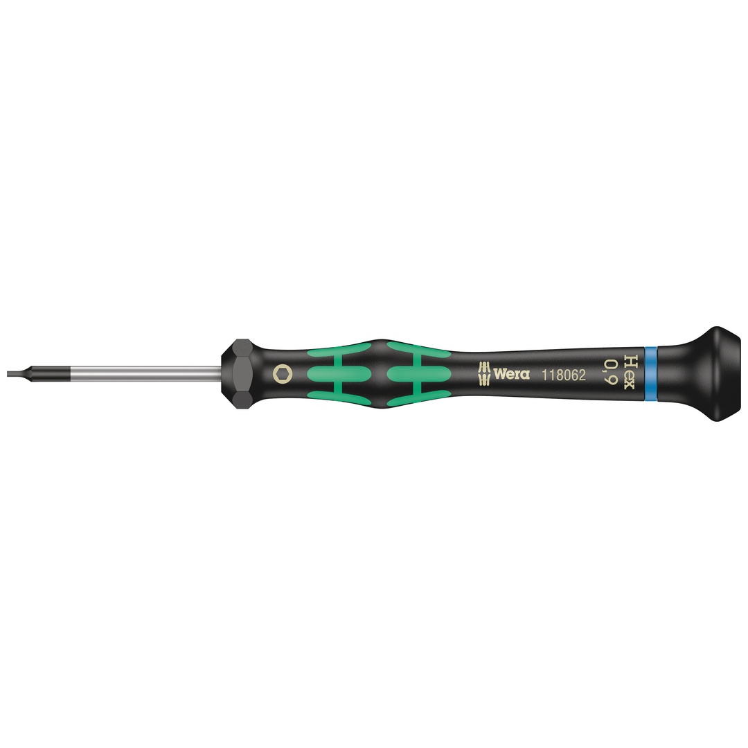 Wera 2054 Elektronik-Sechskantschraubendreher, 0,9 x 40 mm