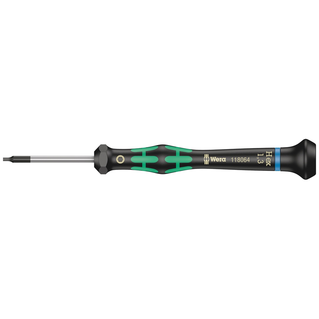 Wera 2054 Elektronik-Sechskantschraubendreher, 1,3 x 40 mm
