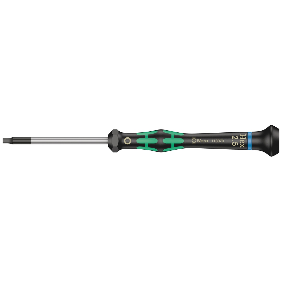 Wera 2054 Elektronik-Sechskantschraubendreher, 2,5 x 60 mm