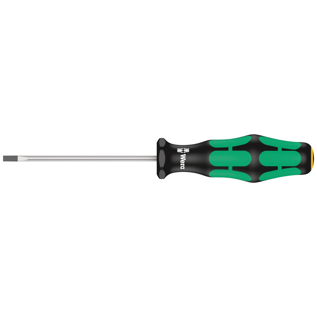Wera 335 Schlitz-Schraubendreher - Elektrikerklinge, 0,5 x 3 x 80 mm