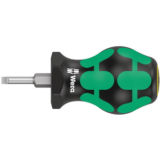 Wera 335 Stubby/Vergaserschraubendreher, 0,6 x 3,5 x 24,5 mm