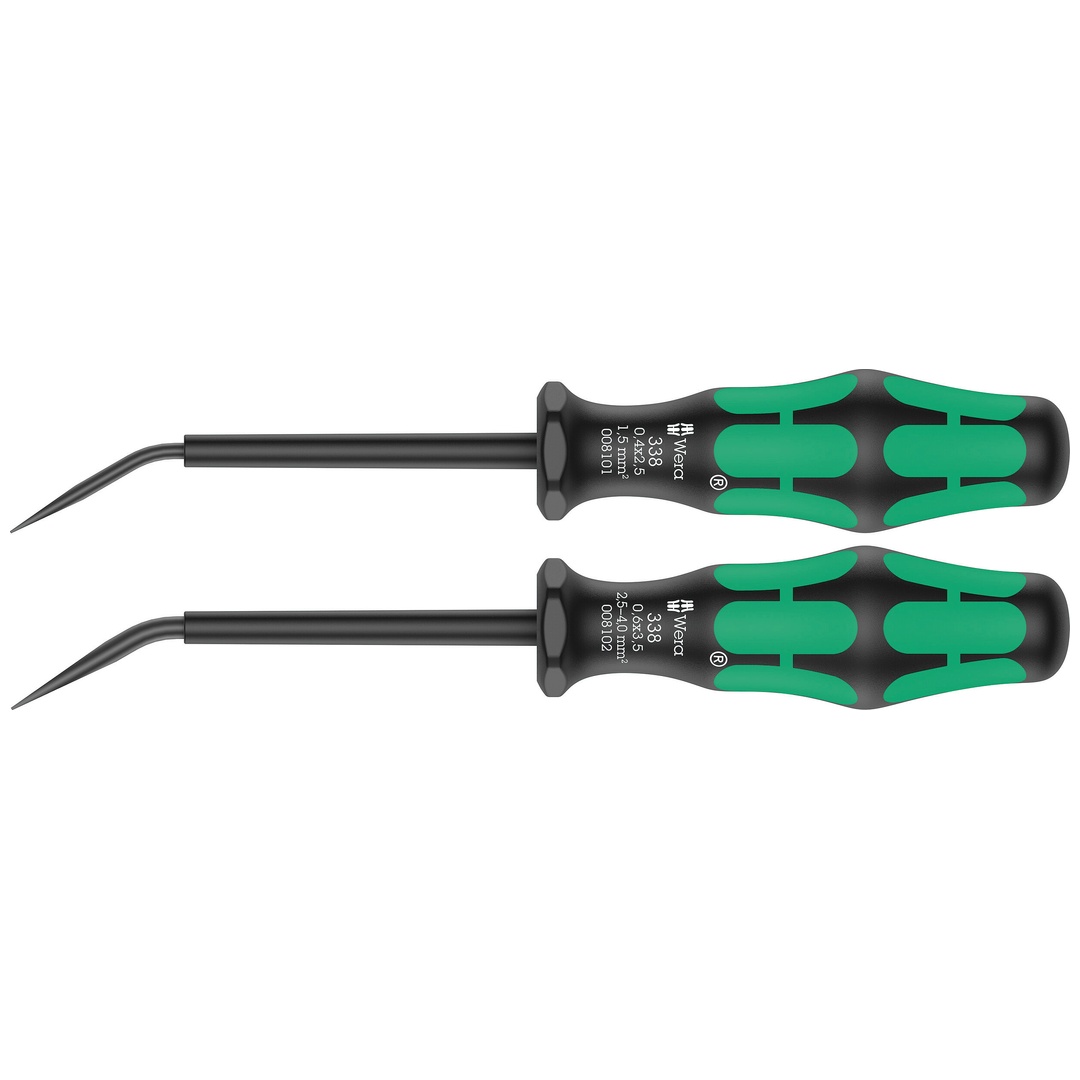 Wera 338/2 Reihenklemmen-Betätigungswerkzeug Set, 2-teilig
