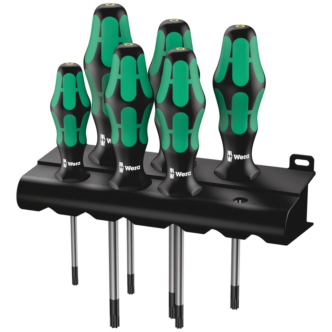 Wera 367/6 TX BO Kraftform Schraubendrehersatz + Rack, 6-tlg.