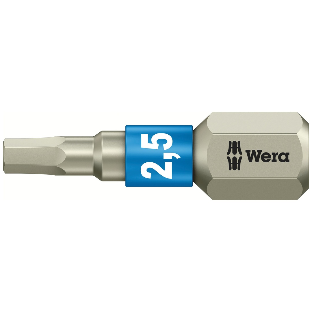 Wera 3840/1 TS Bits, Edelstahl, 2,5 x 25 mm