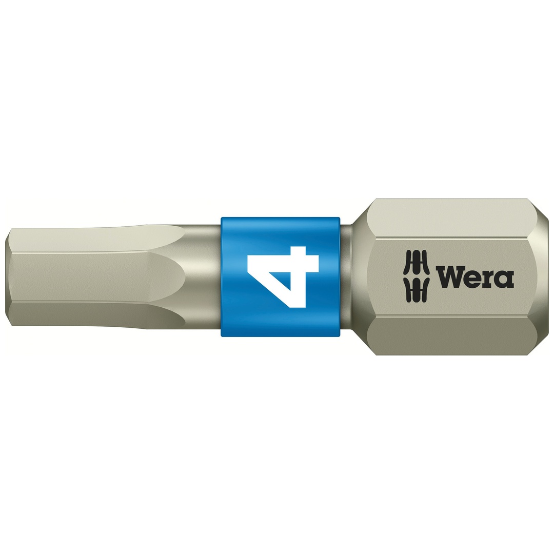 Wera 3840/1 TS Bits, Edelstahl, 4 x 25 mm