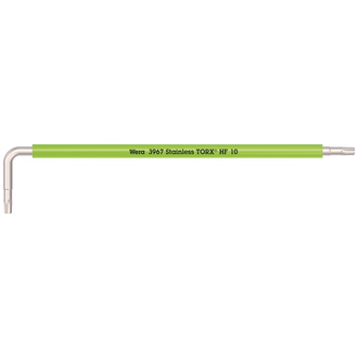 Wera 3967 SXL HF TX Winkelschlüssel Multicolour mit Haltefunktion, lang, Edelstahl, TX 10 x 112 mm