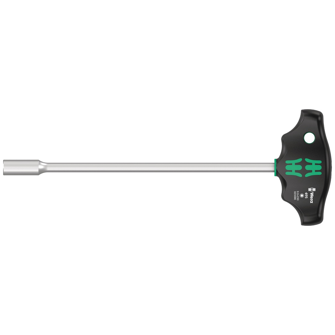 Wera 495 Quergriff-Steckschlüsselschraubendreher, 9 x 230 mm