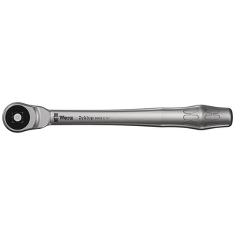 Wera 8003 C Zyklop Metal-Knarre mit Durchsteckvierkant mit 1/2"-Antrieb, 1/2" x 281 mm