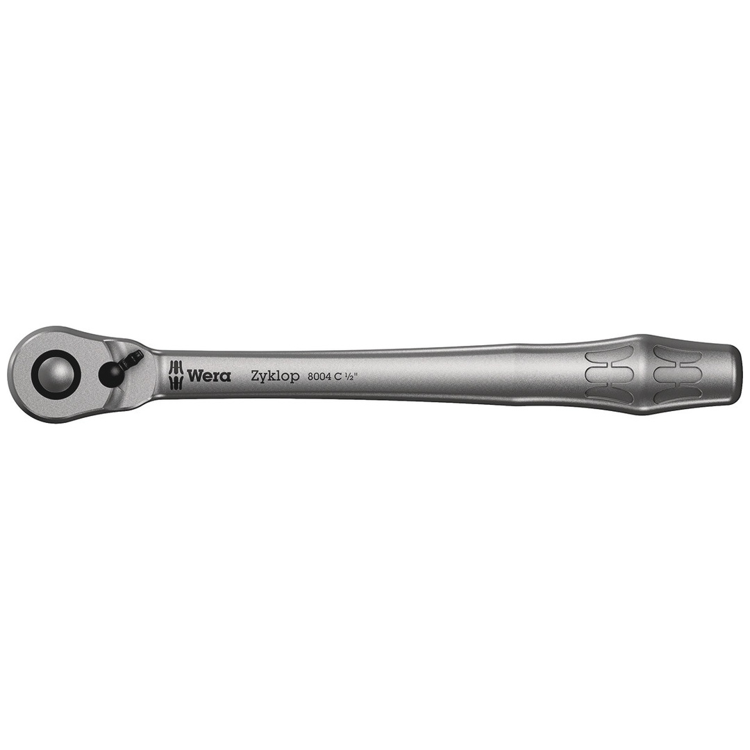 Wera 8004 C Zyklop Metal-Knarre mit Umschalthebel mit 1/2-Antrieb, 1/2 x 281 mm