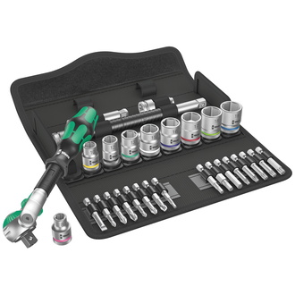 Wera 8100 SB 6 Zyklop Speed-Knarrensatz, 3/8"-Antrieb, metrisch, 29-tlg.