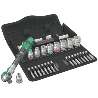 Wera 8100 SB 9 Zyklop Speed-Knarrensatz, 3/8"-Antrieb, zöllig, 29-tlg.