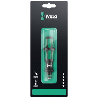 Wera 816 R SB Bits-Handhalter mit Rapidaptor Schnellwechselfutter, 1/4" x 119 mm