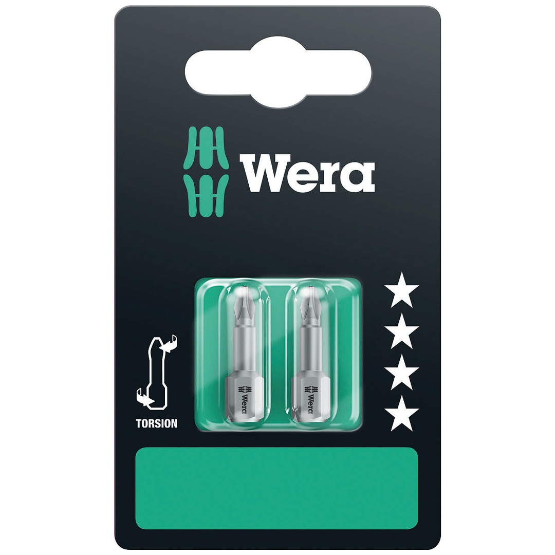 Wera 851/1 TZ SB Bits, PH 1 x 25 mm, 2-tlg.