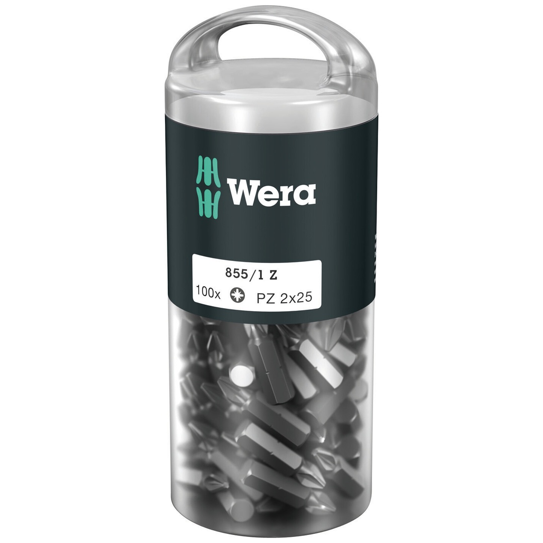 Wera 855/1 Z DIY 100 Bits, PZ 2 x 25 mm, 100-tlg.