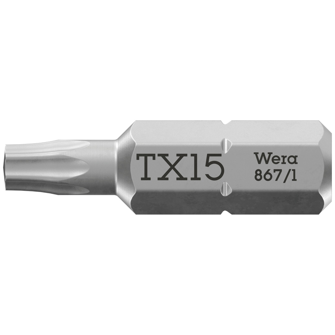 Wera 867/1 Z TX 1/4 BitBit, Länge 25 mm, TX 15