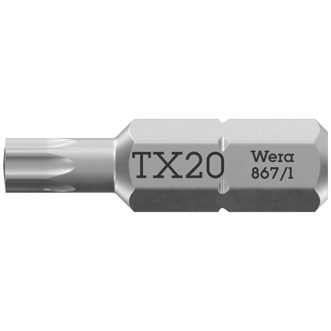 Wera 867/1 Z TX 1/4 BitBit, Länge 25 mm, TX 20