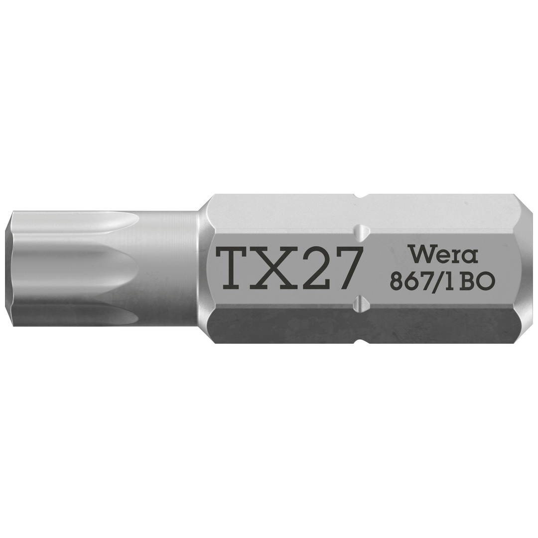 Wera 867/1 1/4 Bit mit Bohrung IPR TX, Länge 25 mm, 27 IPR