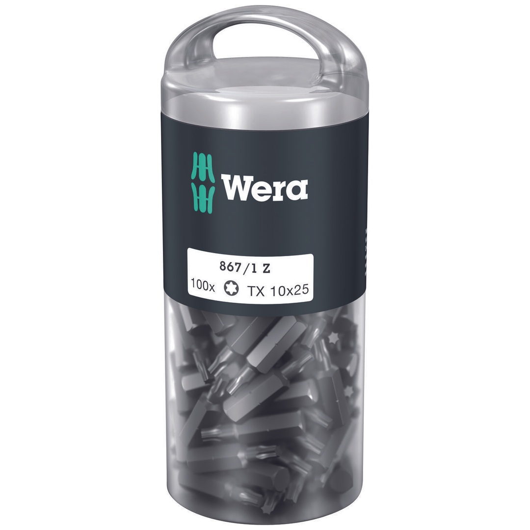 Wera 867/1 DIY TX 1/4 BitBit, Länge 25 mm, TX 10 100er Pack