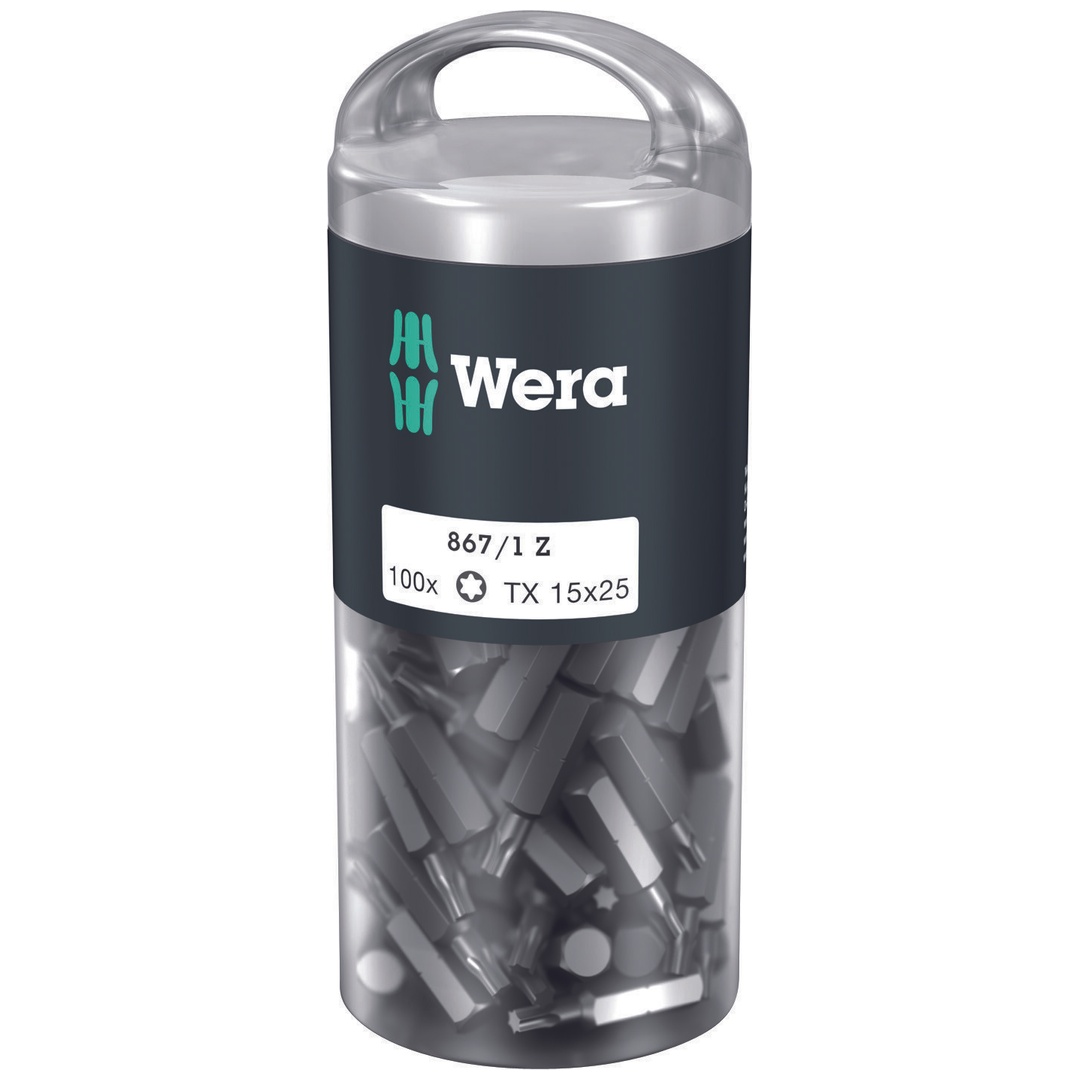 Wera 867/1 DIY TX 1/4 BitBit, Länge 25 mm, TX 15 100er Pack