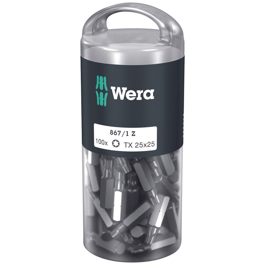 Wera 867/1 DIY TX 1/4 BitBit, Länge 25 mm, TX 25 100er Pack