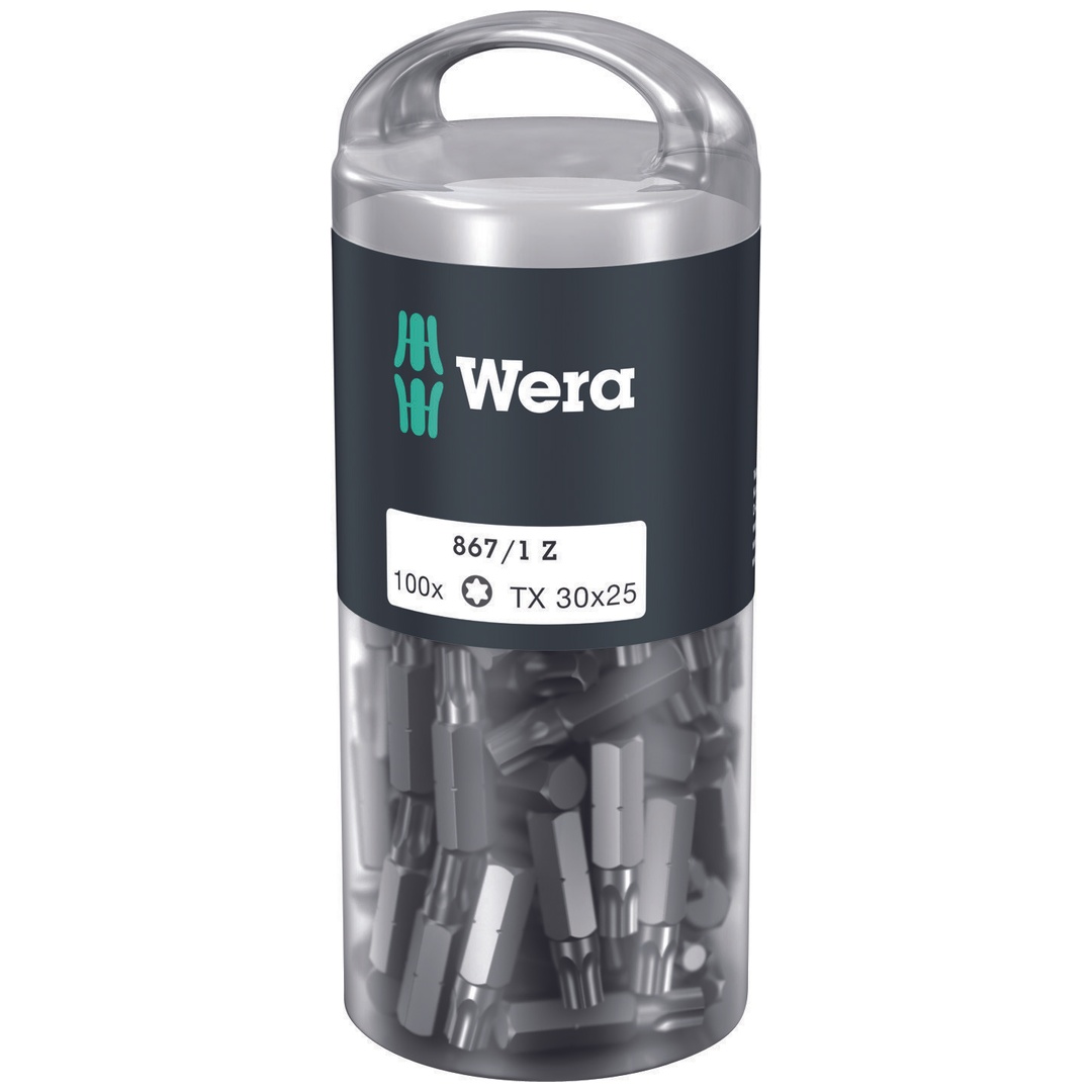 Wera 867/1 DIY TX 1/4 BitBit, Länge 25 mm, TX 30 100er Pack