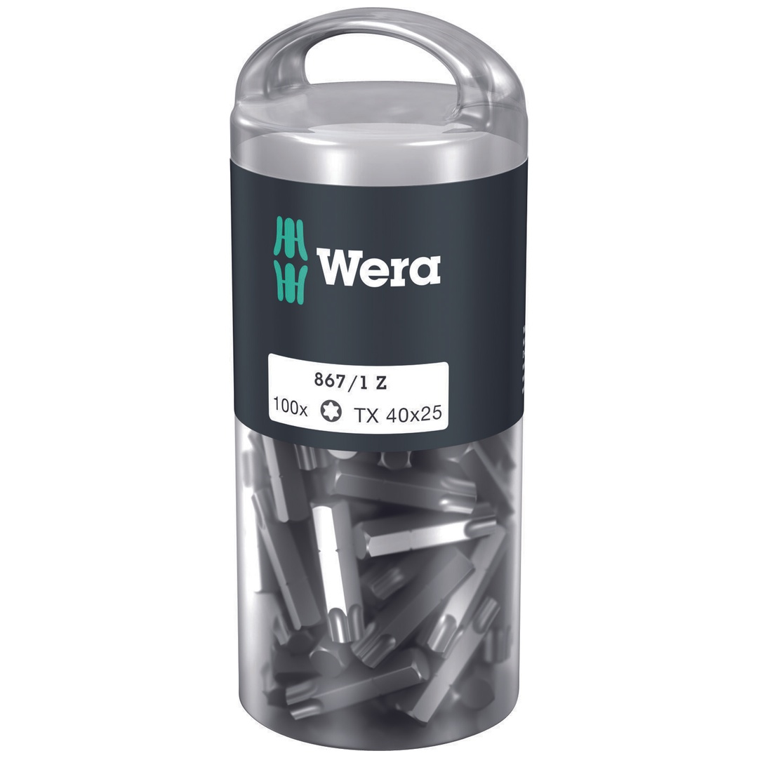 Wera 867/1 DIY TX 1/4 BitBit, Länge 25 mm, TX 40 100er Pack