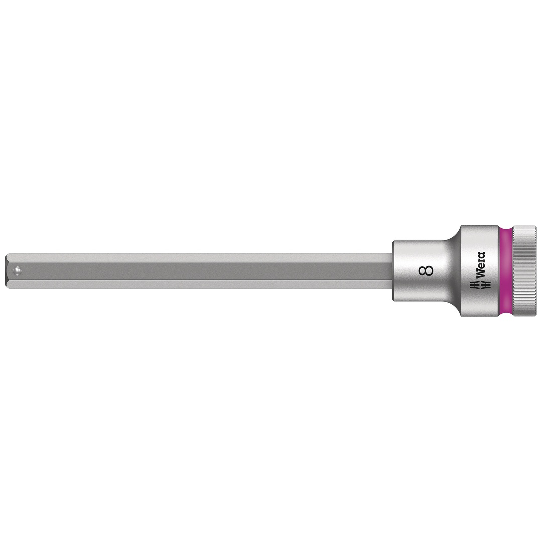 Wera 8740 C HF Zyklop Bitnuss mit 1/2-Antrieb mit Haltefunktion, 8 x 140 mm