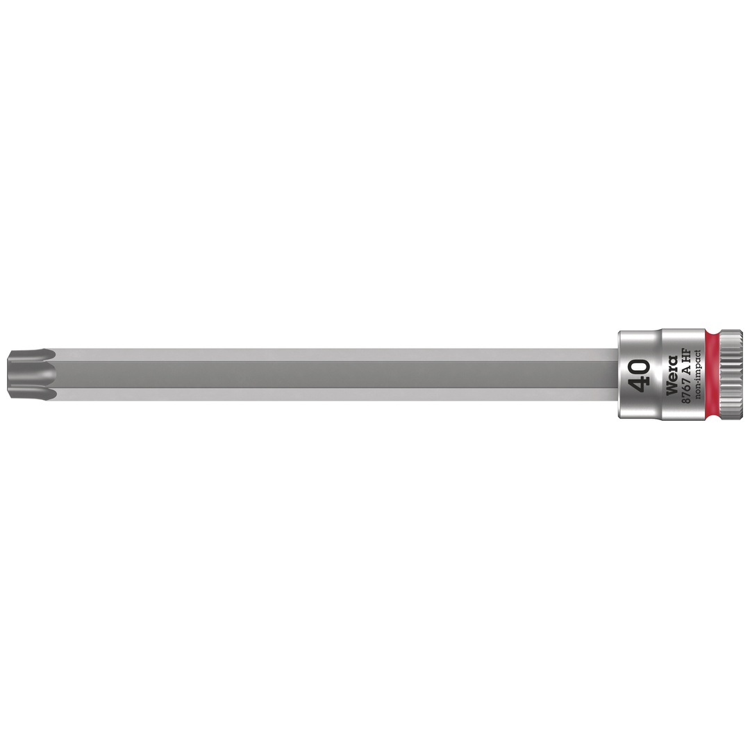 Wera 8767 A HF TX Zyklop Bitnuss mit 1/4-Antrieb, mit Haltefunktion, TX 40 x 100 mm