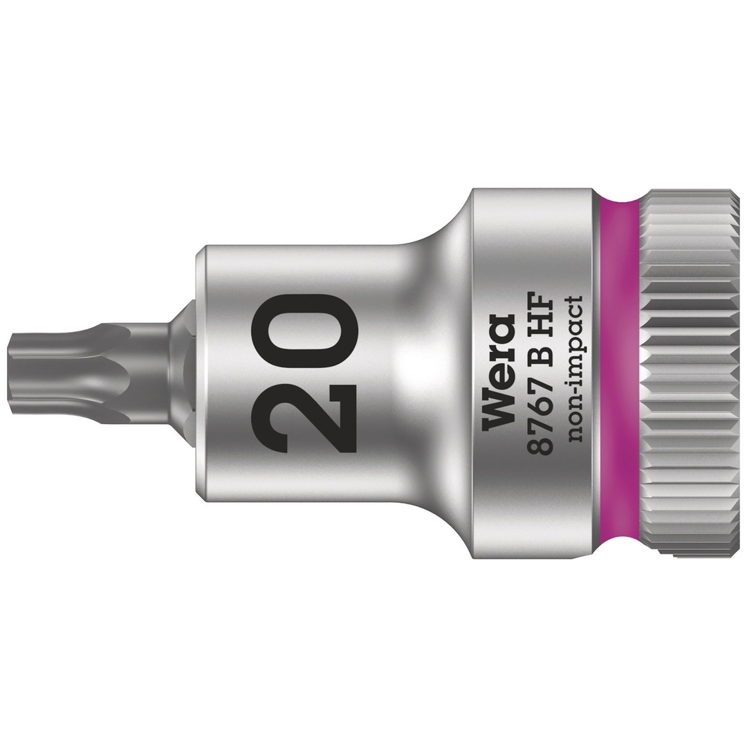 Wera 8767 B HF TX Zyklop Bitnuss mit 3/8-Antrieb, mit Haltefunktion, TX 20 x 35 mm
