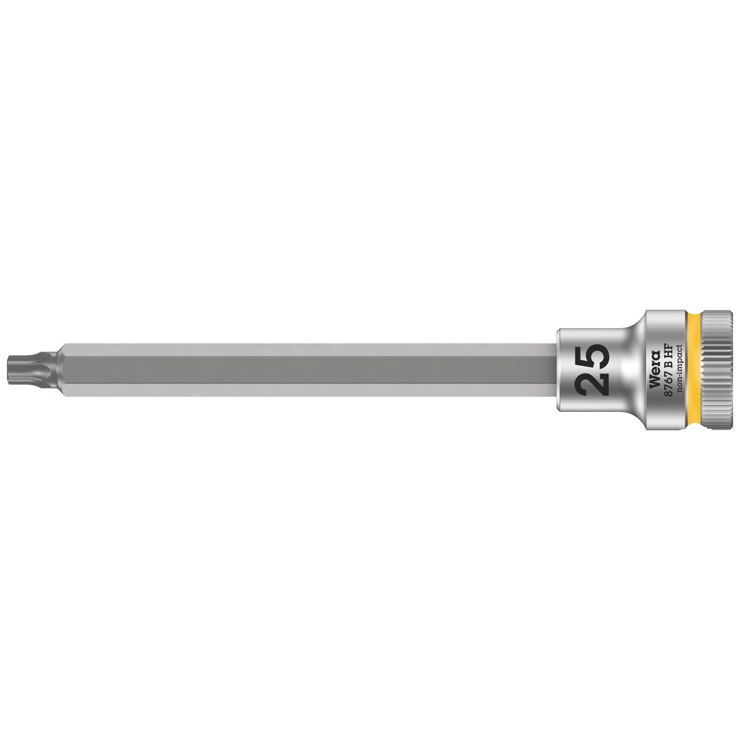 Wera 8767 B HF TX Zyklop Bitnuss mit 3/8-Antrieb, mit Haltefunktion, TX 25 x 107 mm