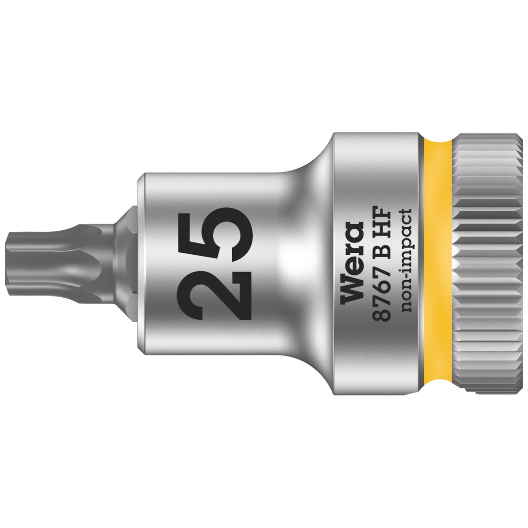 Wera 8767 B HF TX Zyklop Bitnuss mit 3/8-Antrieb, mit Haltefunktion, TX 25 x 35 mm