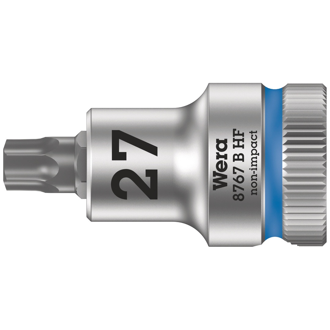 Wera 8767 B HF TX Zyklop Bitnuss mit 3/8-Antrieb, mit Haltefunktion, TX 27 x 35 mm