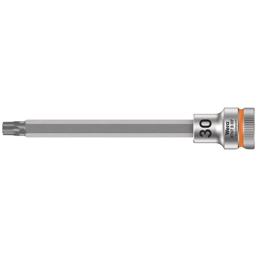 Wera 8767 B HF TX Zyklop Bitnuss mit 3/8-Antrieb, mit Haltefunktion, TX 30 x 107 mm